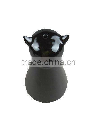 porcelain saltshaker in black color