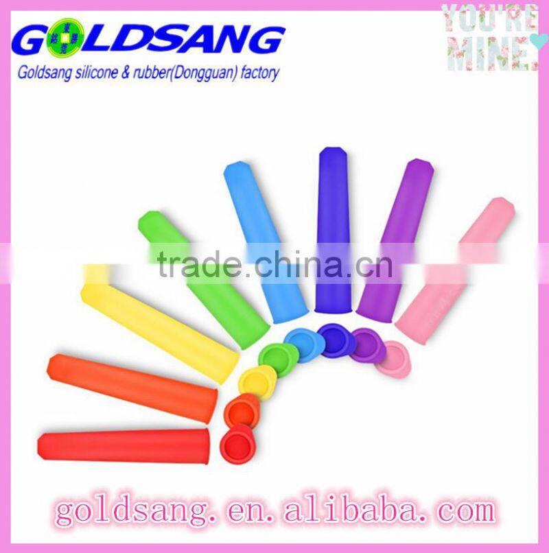 6 sets Silicone Ice Cream Jelly Lolly Pop Maker Popsicle Mould Bpa Free