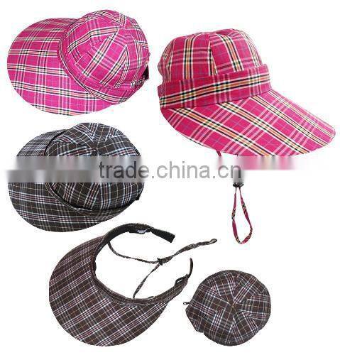 pink pvc sun visor cap for promotion