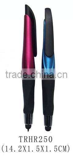 Promotional different colors smart phone touch screen pen with ball pen