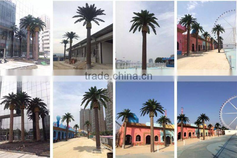 Outdoor UV resistance date palm tree for building decoration