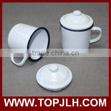 Blank coated customed logo printing enamel coffee mugs