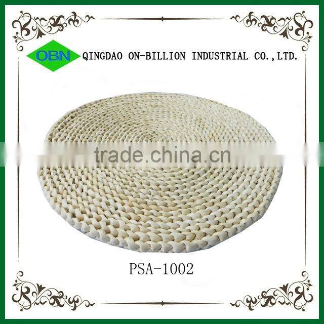 Wholesale woven straw rattan round dining mat custom table placemats