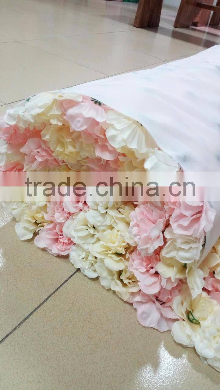 2017 popular cheap Hot sale flower wall decoration for wedding