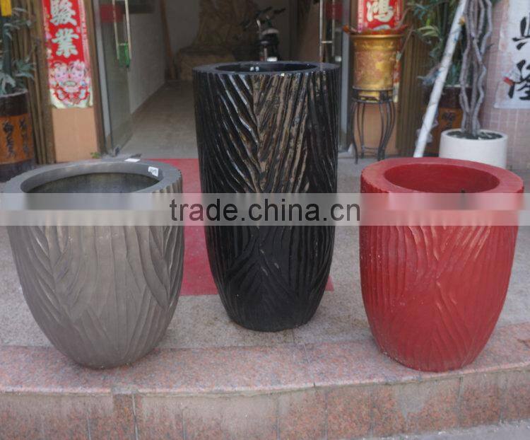 Modern FRP round strong planter
