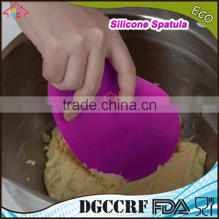 NBRSC Silicone Pastry Cutter Cream Measuring Unit Silicone Bowl Scraper Pot Pan Cleaning Baking Kitchen Tool