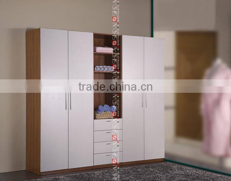 double color wardrobe design furniture bedroom / wardrobe for kids / clothes wardrobe F-7