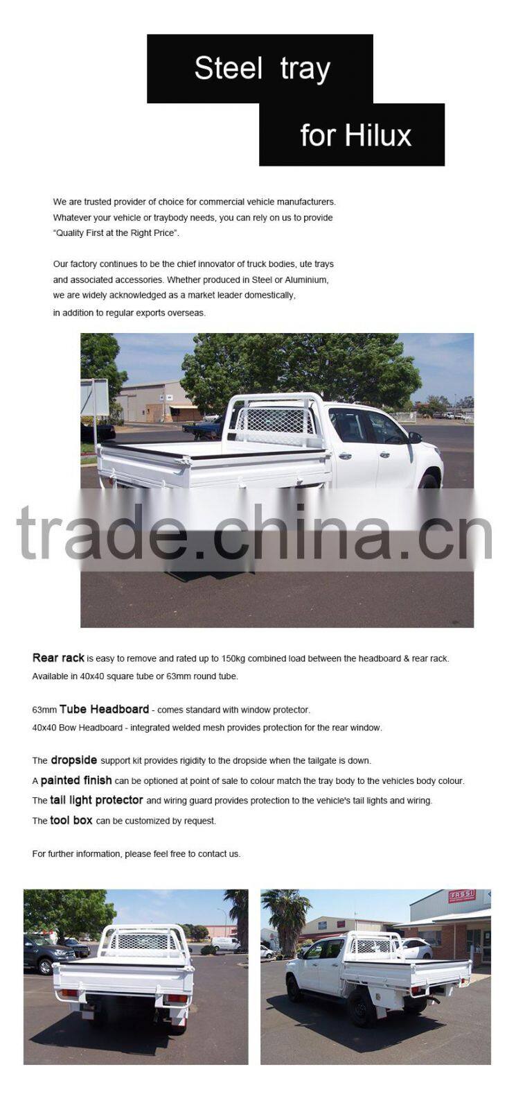 Hilux steel tray for sale