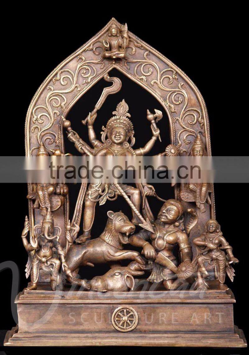 Indian style metal material art crafts bronze kali maa goddess statue hot sale