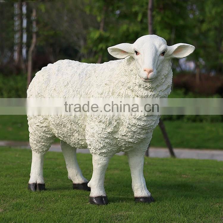 wholesale promotion resin craft sheep fiberglass animals for sale