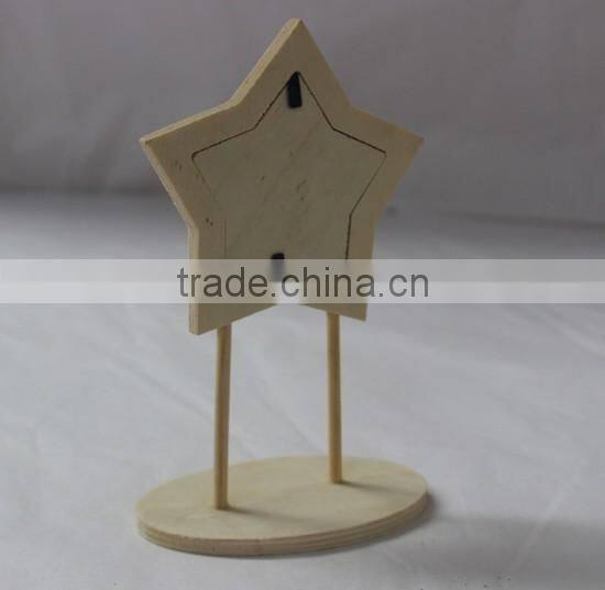 Mini wooden heart shaped photo frame