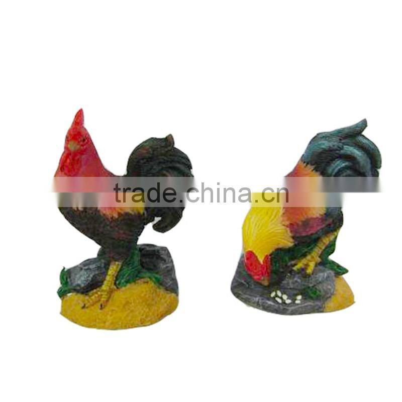 Polyresin cock figurines