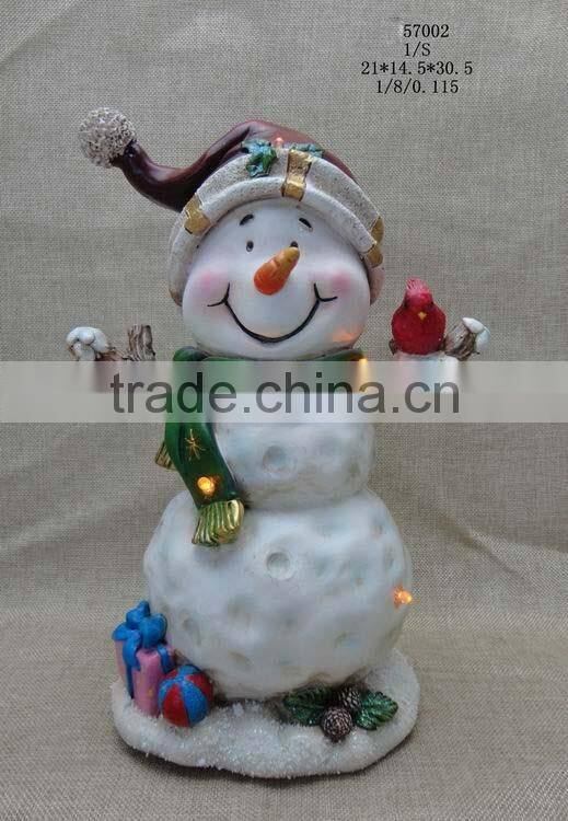 New design resin Christmas snowman ornament wholesale