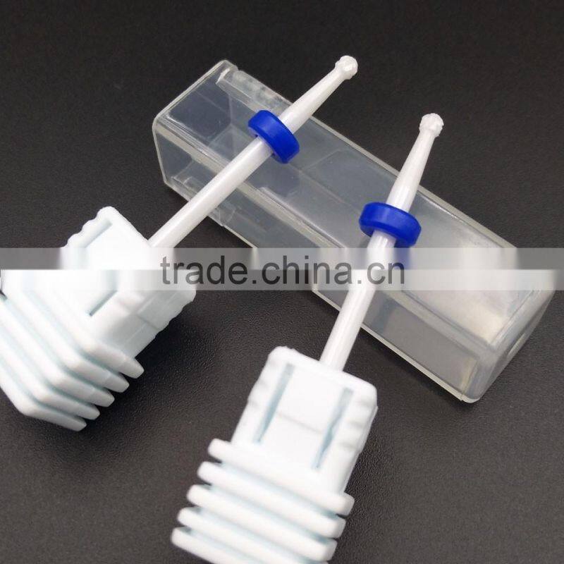 Shank Diameter 2.3mm Ceramic Burr For Nail 1 Piece Huaxing Small Ball Head Huaxing Head Diameter