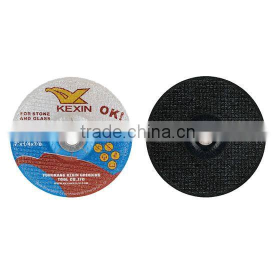 180*6*22.2mm abrasive cutting wheel for stone and glass