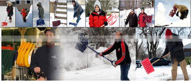 2016 new large 18inch plastic hardwooden Snow/Ice Shovel For Winter Cleaning