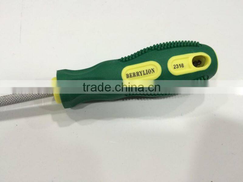 BERRYLION dual color falt head 4 inches screwdriver with anti slip handle