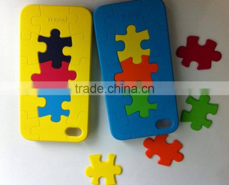 Puzzle mobile phone cover case for iphone 4,4s