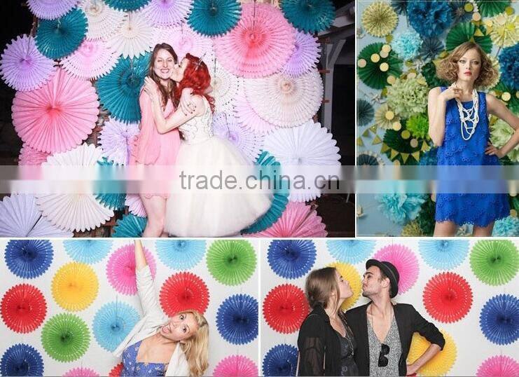 Wholesale hanging decor Decorative paper honeycomb fan