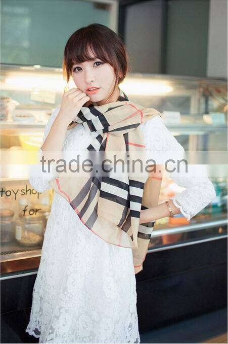2015 New Faashion Brand Foulard Chiffon Shawl Silk Scarf Women Scarves