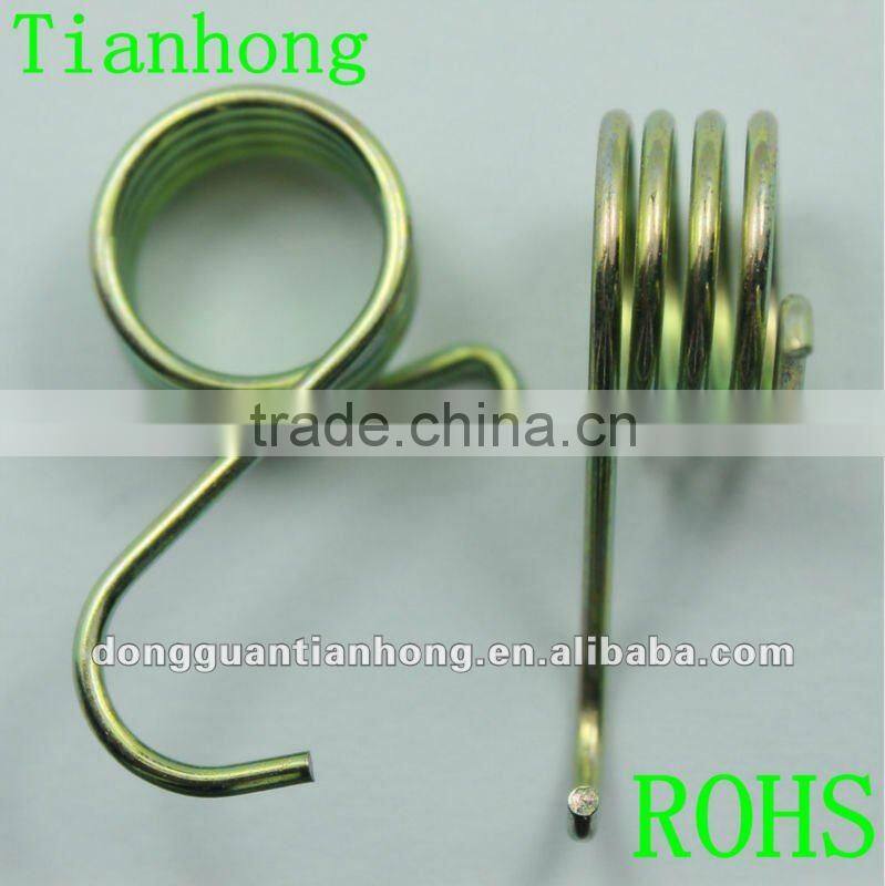 The Torsion springs with 0.08mm to 4.0mm wire diameter is used in computer and electrical appliances,SUS301 and steel
