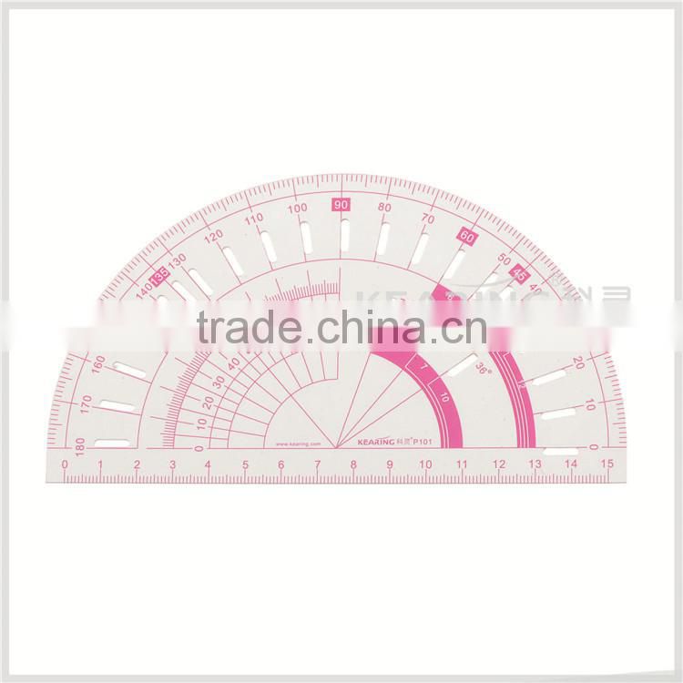 Kearing brand plastic transparent sandwich line protractor for sewing marker #P101