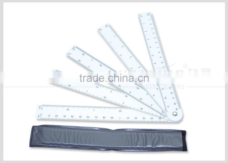 Kearing Brand 5pcs combination plastic scale ruler for engineering #8500-5