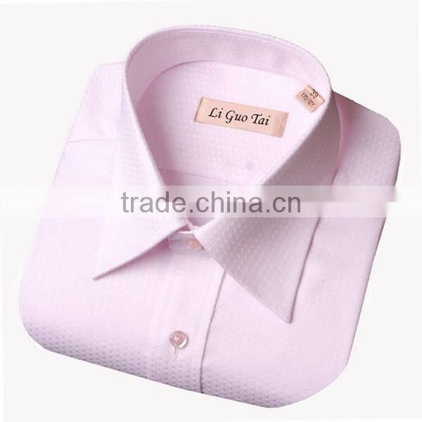 100% cotton,100/2*100/2,150*100,yarn dyed luxury pink check silkly long sleeve button down men's dress shirt