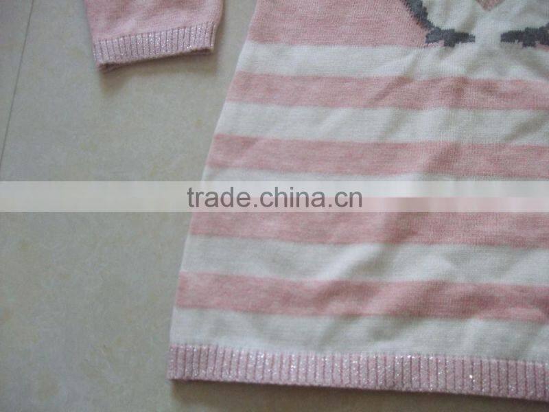 2017 Girls Long Sleeved Knit Sweater Children Sweater Kids Sweaters(BS1149)