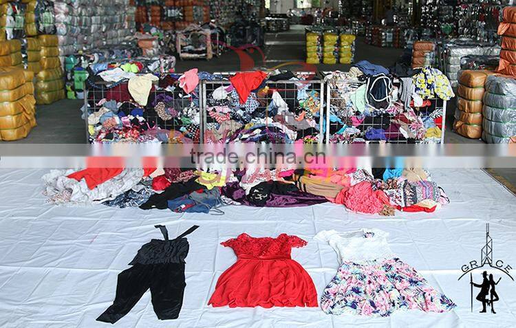 Gracer Stock Europe style Bales 100kg Ladies Cotton Dress Used Designer Clothes