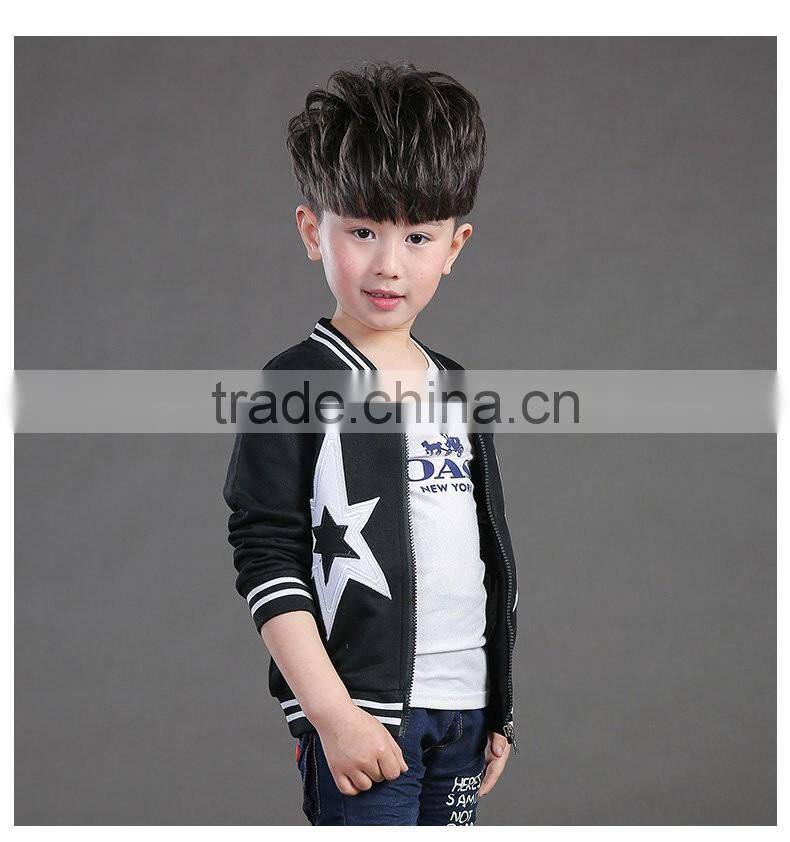 boy's spring coat/2016 new style children's leisure coat jacket/fashion spring blouse with zipper for boy