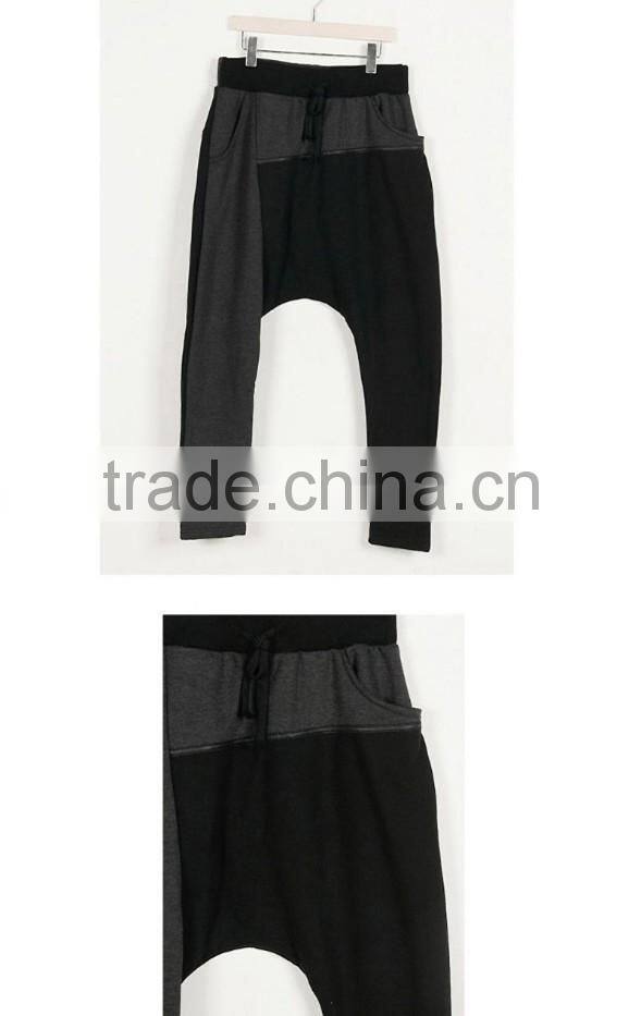 Mens Sweatpants 2016 New Arrival Fashion Drop Crotch Pants Men Harem Pants Pantalon Joggers Jogging Pants Men Hip Hop Trousers