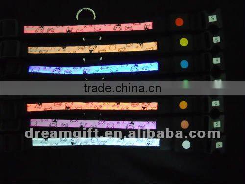 Glow in the night flashing Led dog Collar 4 size cheap price