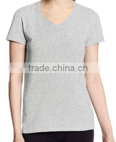 plain no design 100% microfiber polyester t- shirts for women