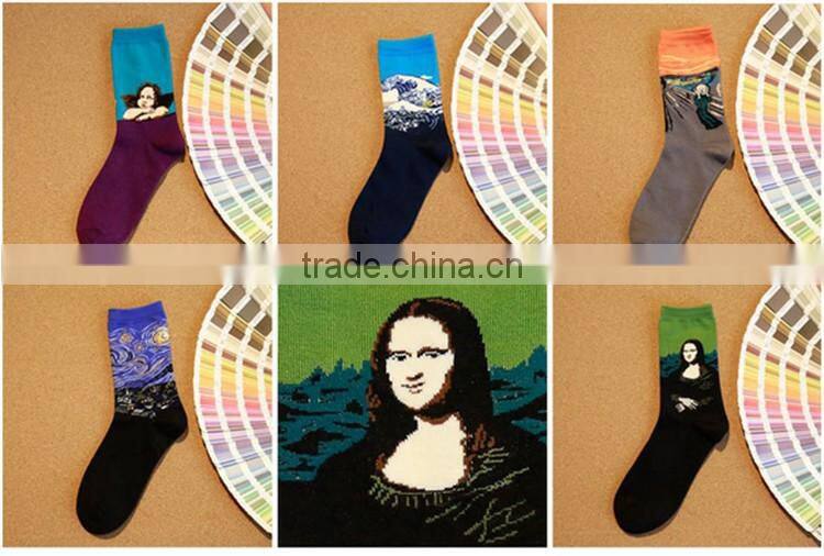 classical cartoon summer style happy socks character pattern Superheroes socks for man woman