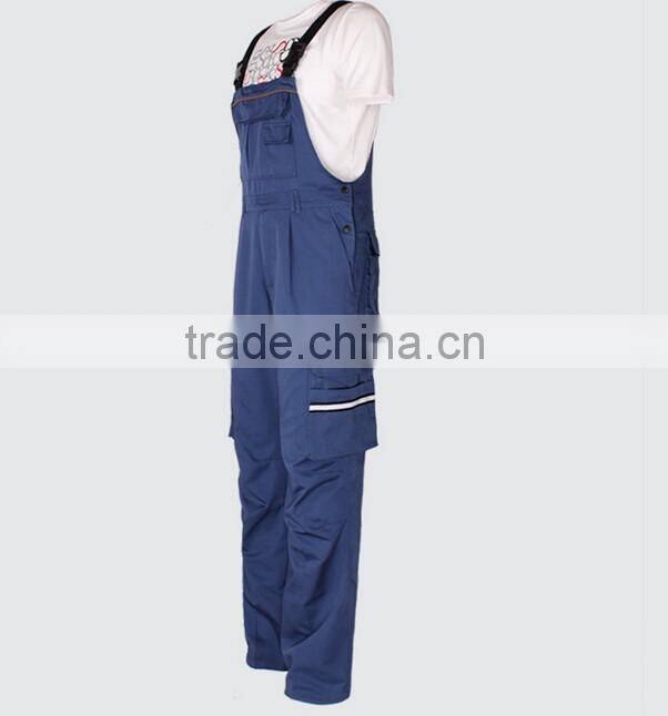 Juqian 2016 quality work garments classic breathable detachable cargo durable blue overall work pant