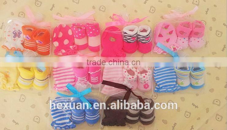 2015 Mesh baby Baby mittens set cotton Newborn Infant Baby Mittens
