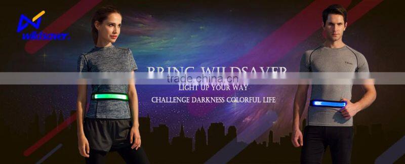 2017 novelty night glowing sports security guard running waist belt