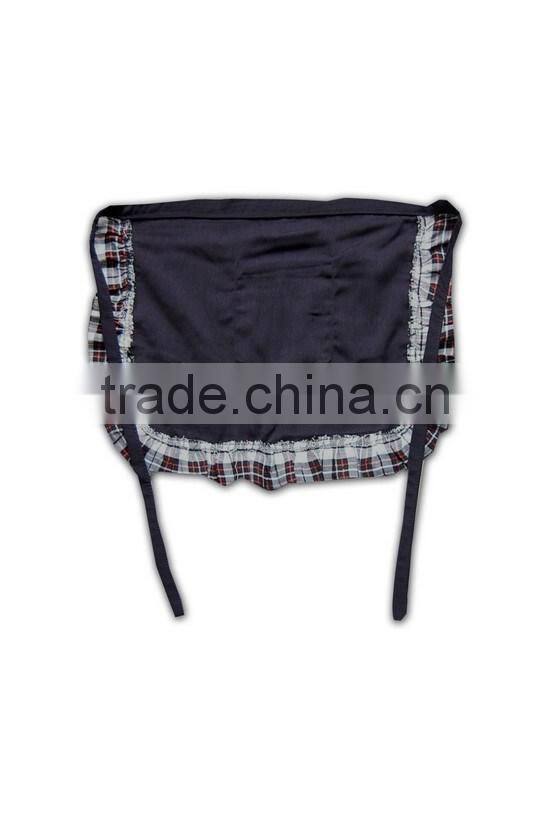 2015 design wholesale promotional solid color disposable waitress aprons