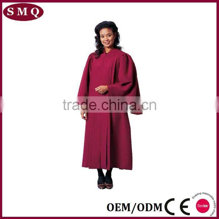 Promitional embroidery design church baptismal robe for pastor