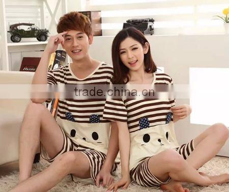 2015 china wholesale couple pajamas