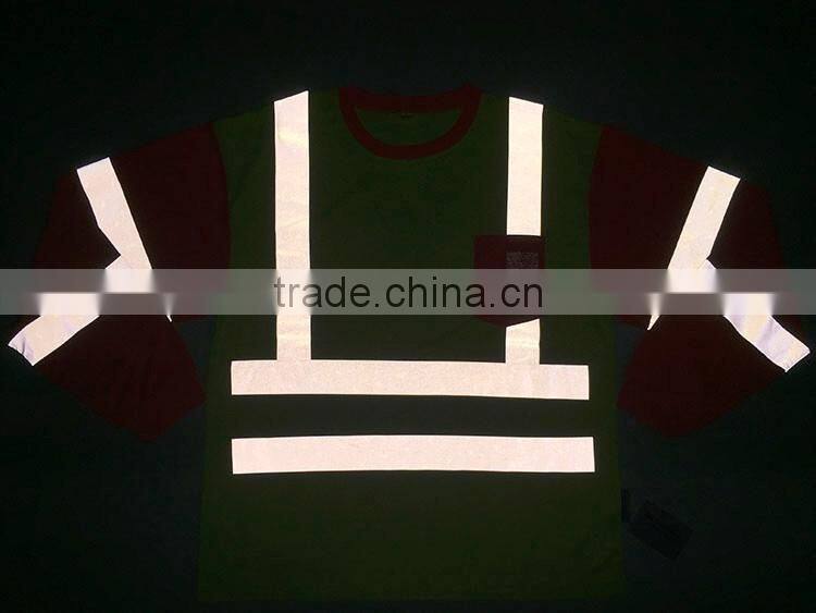 ANSI Class3 two-tone heat- applied high performance warning t-shirt