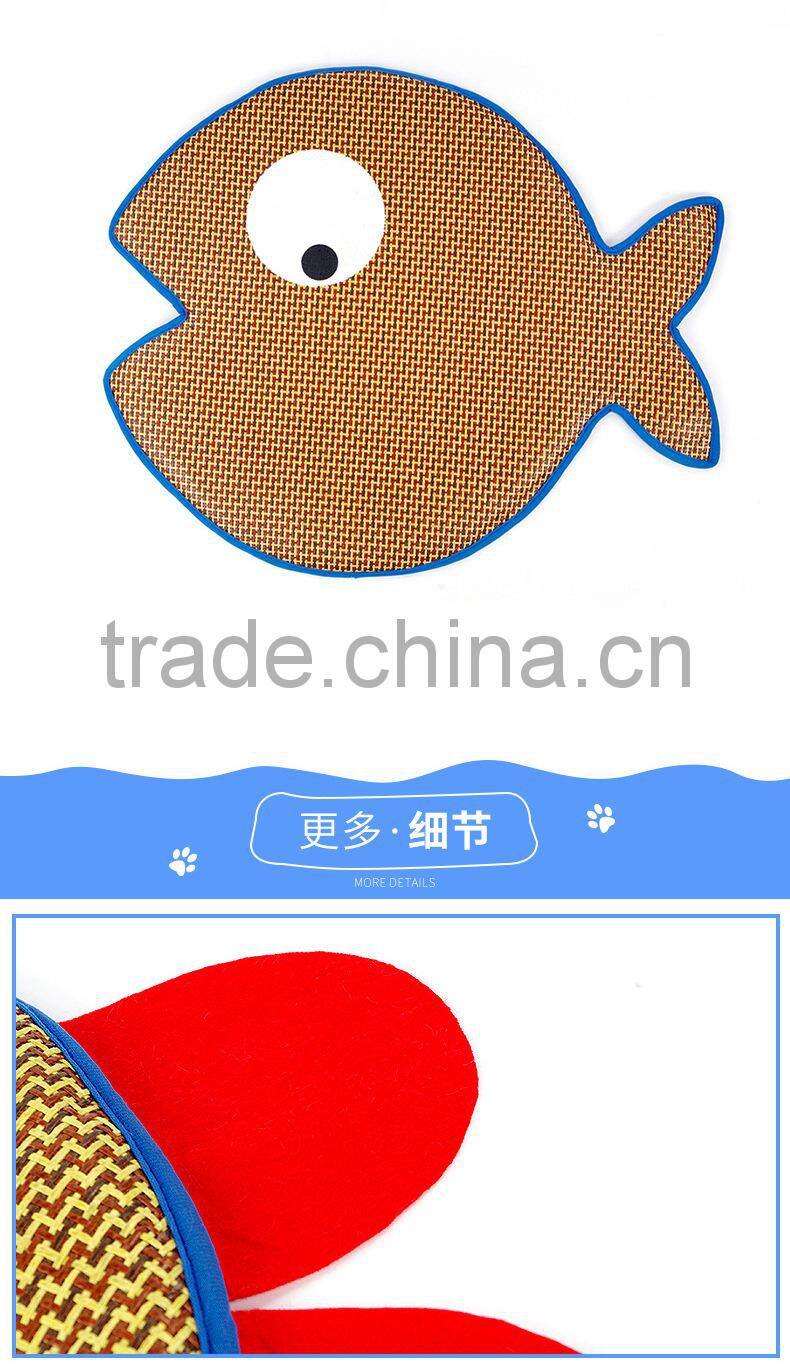 wood summer pet cool mat funny birds fish shape seat cushion