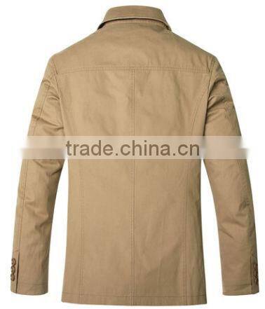 Botton up mens mandarin collar jacket
