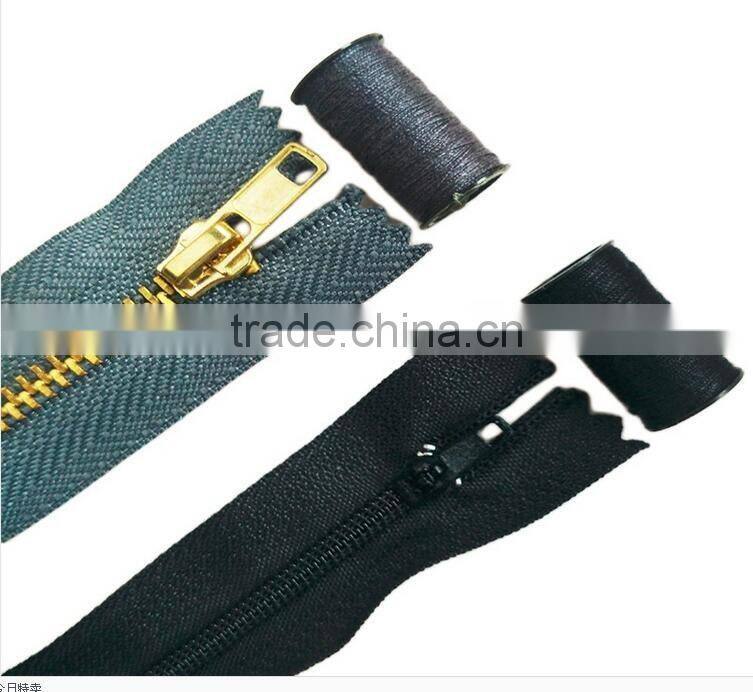 D&D Short Metal Zipper For Garment Accessories