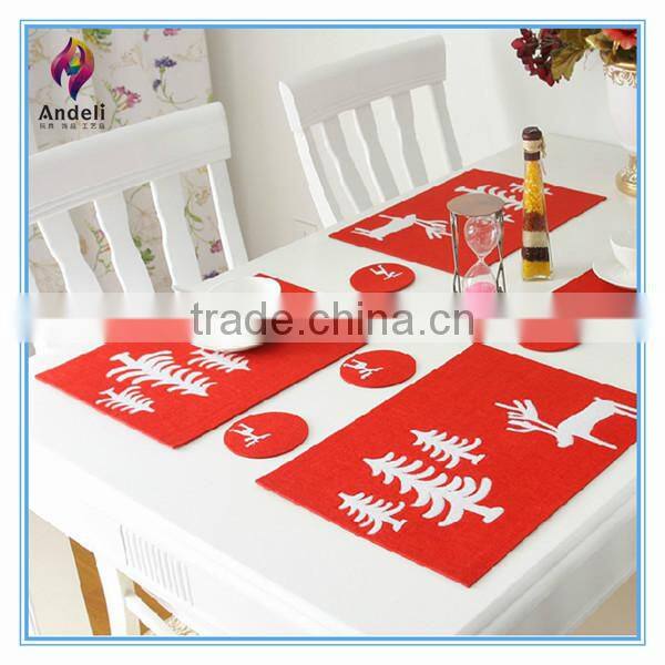 Eco-friendly christmas Mat Set , felt placemat , table runner