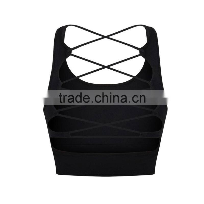 2017 China Wholesale Women Sexy Fashion Seamless Custom Sports Bra Vest