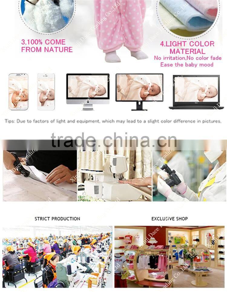 Kids cartoon thick coral velvet embroidery Romper climb clothes baby romper