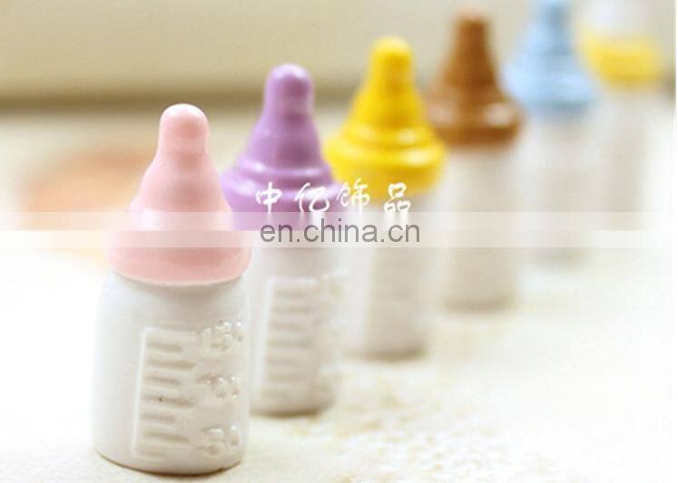 Resin Ornament Mini Colour Milk Bottle Children's Emulational Toy