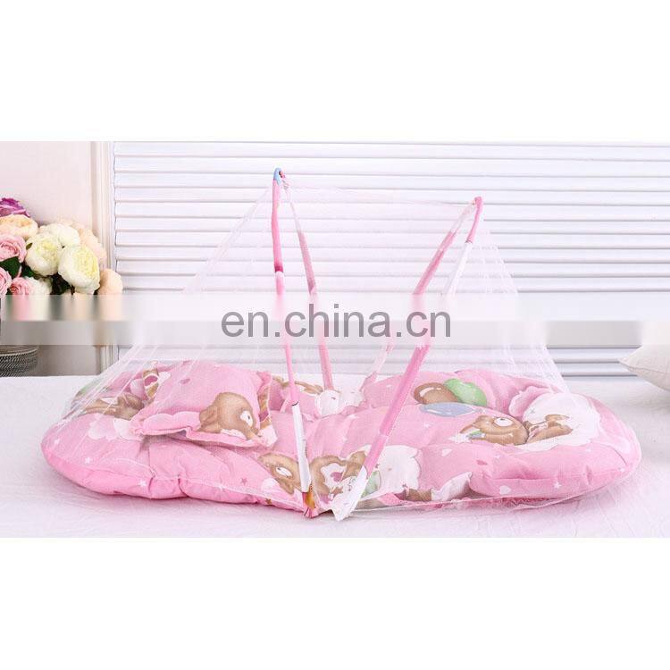 Foldable zippered baby mosquito net high quality baby mosquite net